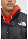 Páperová bunda The North Face LHOTSE JACKET pánska, čierna farba, zimná, NF0A3Y23YA71