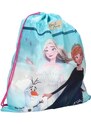 Vadobag Vrecko na prezúvky / vak na chrbát Ľadové kráľovstvo - Frozen - motív Anna, Elsa a Olaf - 44 x 37 cm