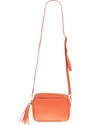 Oranžová kožená talianska crossbody kabelka Bala Arancione s prídavným pruhom II NovaKabelka.sk