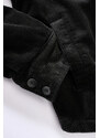 BRANDIT bunda corduroy Jacket Čierna