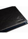 SHPERKA Peňaženka čierna - modrá