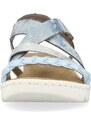 Dámske sandále RIEKER V4663-12 modrá S3