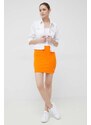 Sukňa Calvin Klein Jeans oranžová farba, mini, puzdrová