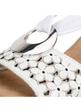 Dámske sandále RIEKER 64677-80 biela S4