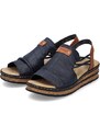 Dámske sandále RIEKER 62962-14 modrá S4