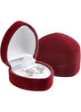 JKBOX Zamatová krabička srdce z lásky na prsteň alebo napichovacie náušnice IK027