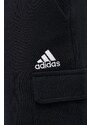 Bavlnené šortky adidas čierna farba, HA4338