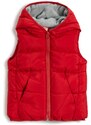 Koton Inflatable Vest with Hooded Fleece-Line Inner.