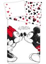 Jerry Fabrics Bavlnené posteľné obliečky Zamilovaní Minnie & Mickey Mouse - Disney - 100% bavlna - 70 x 90 cm + 140 x 200 cm