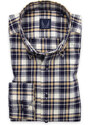 Willsoor Pánska slim fit košeľa s trojfarebným károvaným vzorom 14900