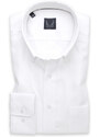 Willsoor Klasická pánska košeľa biela s materiálom typu oxford 14918