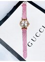 Webmoda Dámske elegantné hodinky s kamienkami - ružové