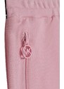 Dievčenská bavlnená sukňa Michael Kors ružová farba, mini, rovný strih