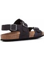 Semišové sandále Geox U SANDAL GHITA A pánske, čierna farba, U159VA 00032 C9999