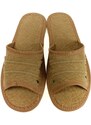 JOHN-C Dámske hnedé papuče MINOLA