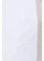 Bavlnené tepláky Armani Exchange biela farba, s potlačou