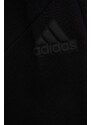 Detské tepláky adidas U FI LOGO čierna farba, jednofarebné