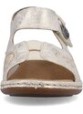 Dámske sandále RIEKER 65989-90 zlatá S4