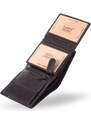 Lagen Čierna kožená pánska peňaženka na výšku (PPN249)