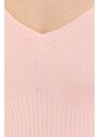 Šaty Guess ružová farba, mini, áčkový strih