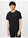 NIKE Funkčné tričko 'Miler' čierna / biela
