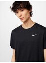 NIKE Funkčné tričko 'Miler' čierna / biela