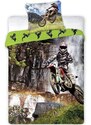 Faro Bavlnené posteľné obliečky Motocross Enduro - 100% bavlna - 70 x 90 cm + 140 x 200 cm