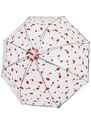 PERLETTI Automatický dáždnik TRANSPARENT COCCINELLA, 26332