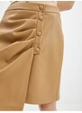 Orsay Light brown women's leatherette skirt - Ladies