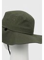 Bavlnený klobúk Quiksilver zelená farba, bavlnený
