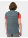 4F Pánska trekingová zatepľovacia vesta s recyklovanou výplňou PrimaLoft Black Eco