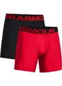 Pánske boxerky Under Armour Tech 6in 2 Pack-RED M