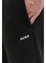 Bavlnené tepláky HUGO čierna farba,jednofarebné,50489617
