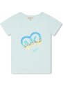 Dievčenské tričko s flitrami modré MICHAEL KORS