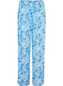 bonprix Palazzo nohavice, viskózové, krčené, pohodlný pás, farba modrá