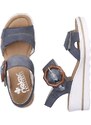 Dámske sandále RIEKER 67476-14 modrá S3