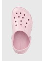 Detské šľapky Crocs ružová farba