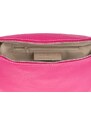Ružová kožená talianska crossbody kabelka Reni Grande Fuxia s prídavným pruhom VII NovaKabelka.sk