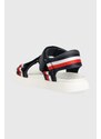 Detské sandále Tommy Hilfiger tmavomodrá farba