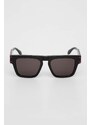 Slnečné okuliare Alexander McQueen pánske, čierna farba