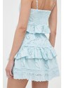 Bavlnená sukňa Guess mini, áčkový strih