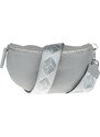 Sivá kožená talianska crossbody kabelka Reni Grande Grigia s prídavným pruhom NovaKabelka.sk