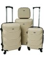 Rogal Zlatá sada 4 luxusných ľahkých kufrov "Luxury" - veľ. S, M, L, XL