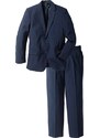 bonprix Oblek z recyklovaného polyesteru (2 dielny): sako a nohavice, farba modrá, rozm. 56