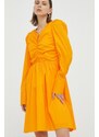 Šaty Gestuz TolinaGZ Ls oranžová farba, mini, áčkový strih