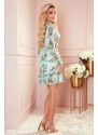NUMOCO Šifónové kvetované šaty s volánikmi RIANA 421-2