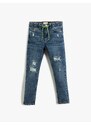 Koton Tie Waist Worn Out Jeans with Skinny Legs - Skinny Jeans