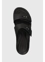 Šľapky Crocs Brooklyn Low Wedge Sandal dámske, čierna farba, na platforme, 208728