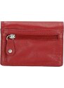 Double-D Červená malá kožená peňaženka "Merry"