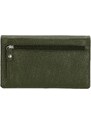 Double-D Zelená veľká kožená peňaženka "Dominas"
